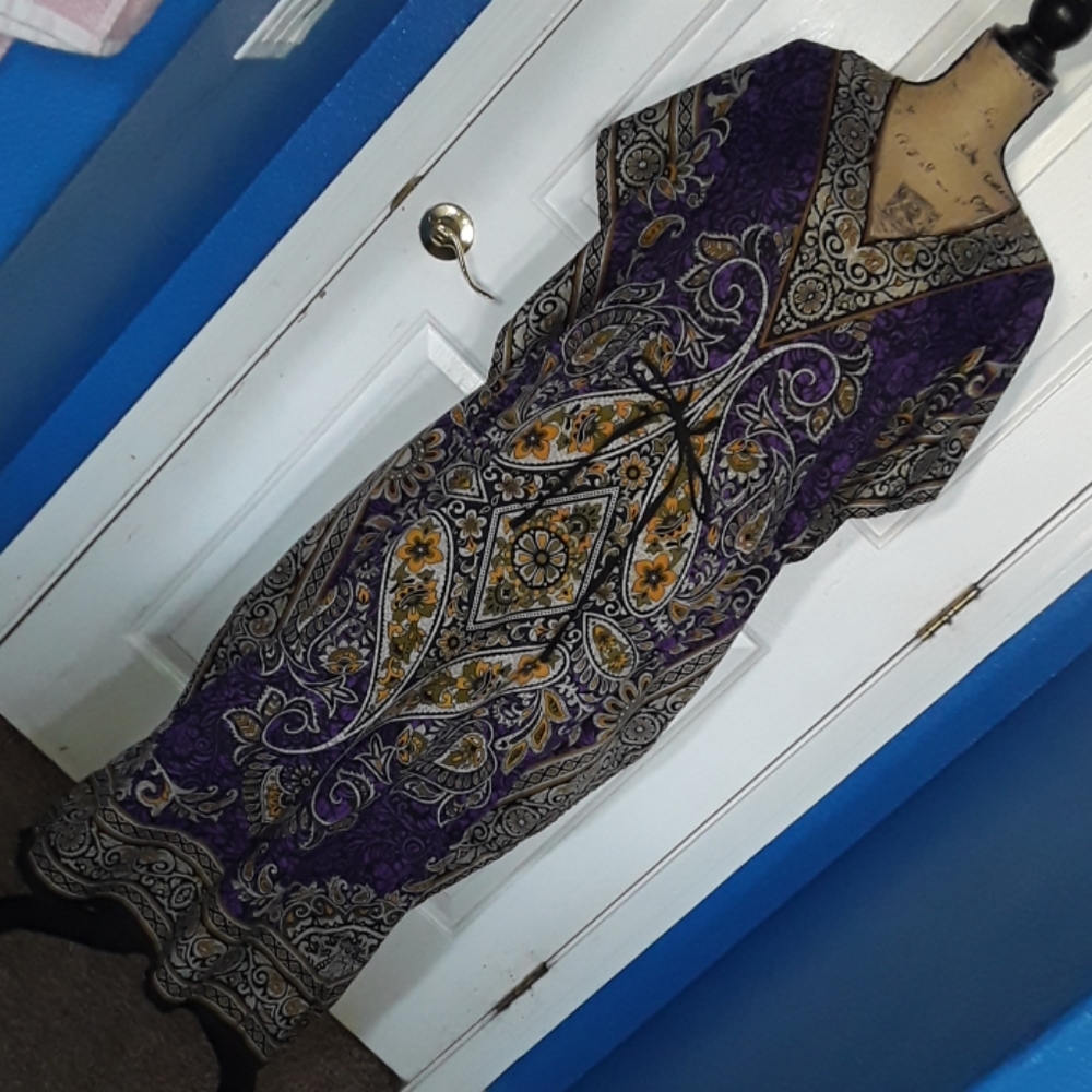 Purple Women's Dashiki Dress